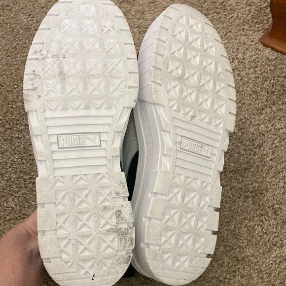 Puma Black and Gray Chunky Platform Sneakers - Picture 4 of 9